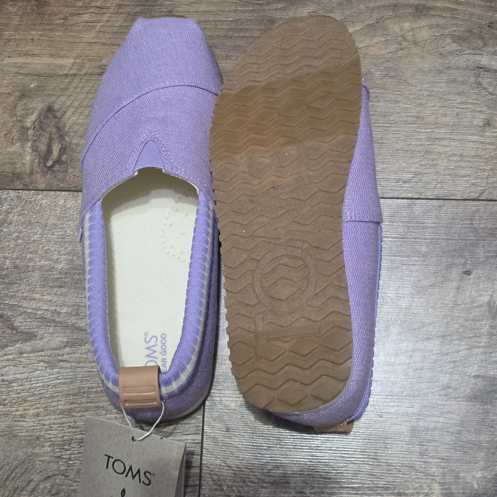 TOMS  Purple Slip-On Shoes Youth Girls 5Y